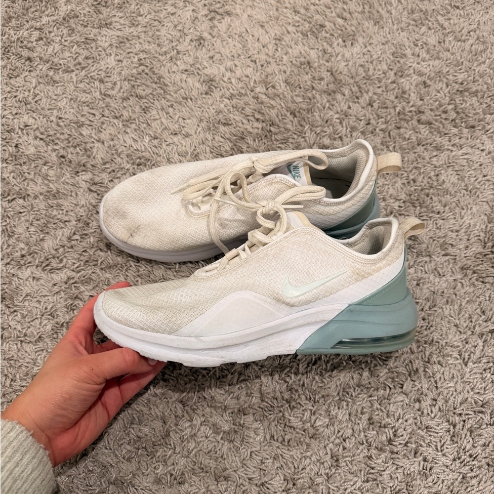 Nike Women's Cream and Mint Sneakers